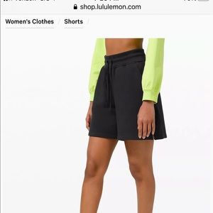 Lululemon black knit shorts. BNWT!!!! Perfect!
